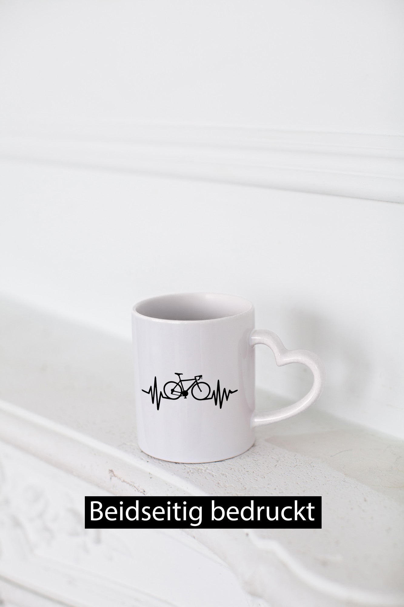 Herzschlag | Heartbeat Fahrad Fahradfahrer Humor Geschenkidee Tasse