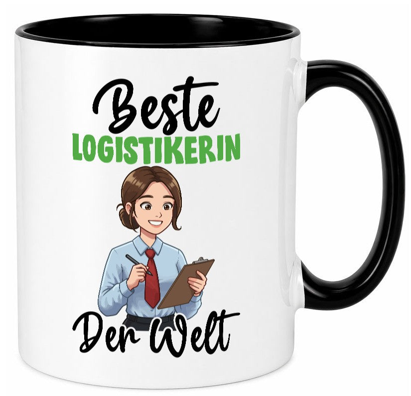 Beste Logistikerin | Logistik v2 lustig Humor Geschenkidee Geschenk Tasse