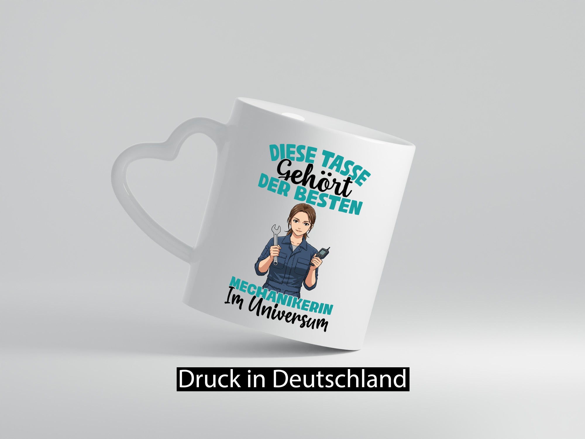 Im Universum: Mechanikerin | KFZ lustiger Spruch Geschenk Humor Geschenkidee