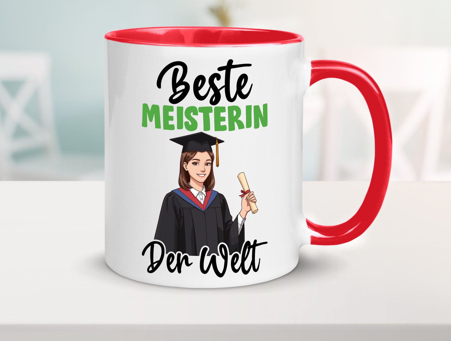 Beste Meisterin | Meisterbrief v2 Geschenk Humor Geschenkidee lustiger Spruch