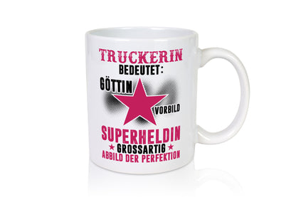 Bedeutung von Truckerin | LKW Fahrerin Geschenkidee Humor Tasse