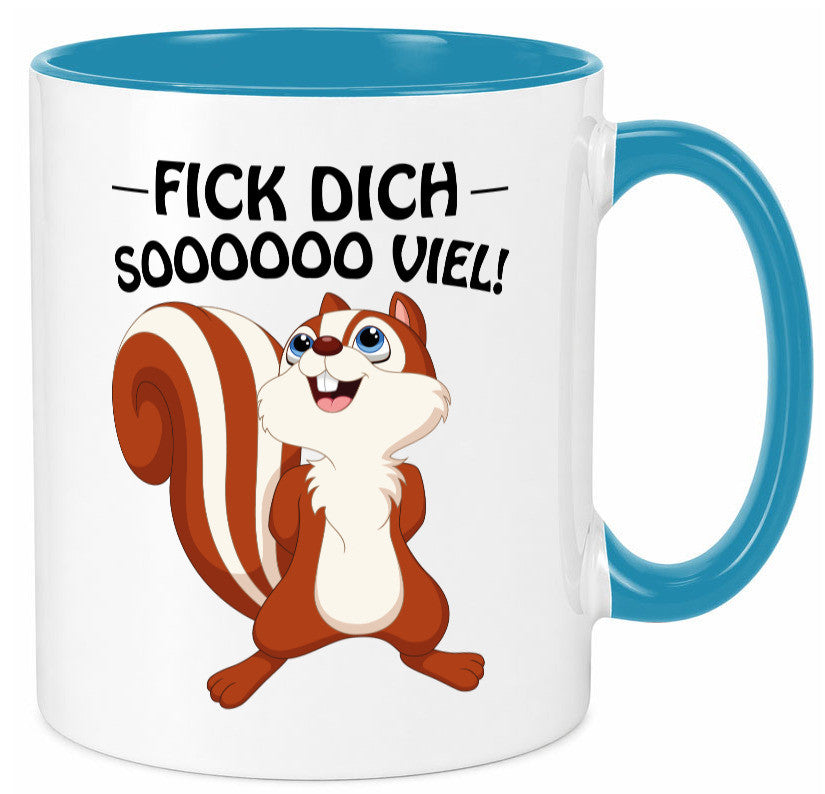 Fick dich so viel Geschenk Humor Geschenkidee lustiger Spruch Tasse