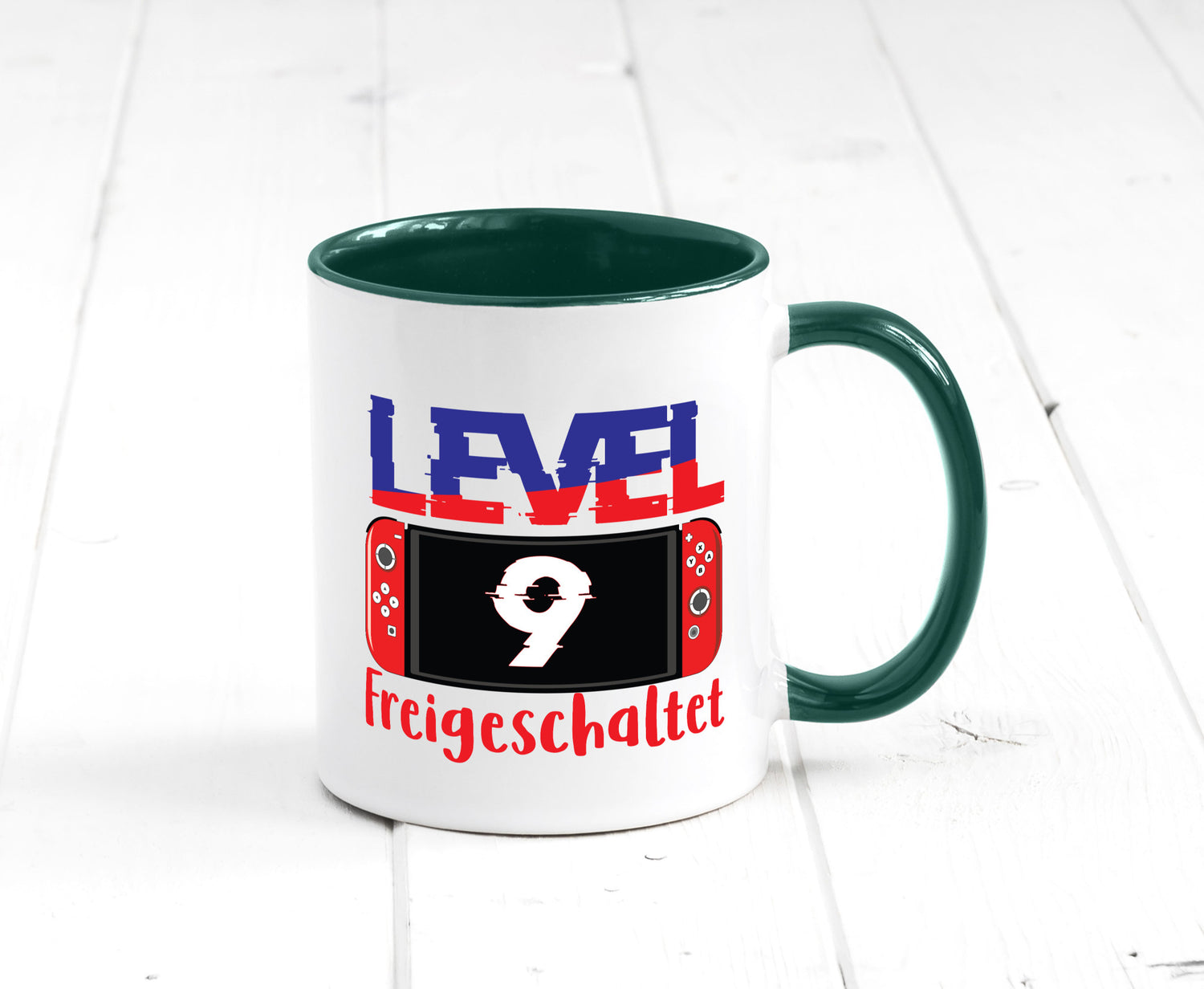 Level 9 Freigeschaltet | 9. Geburtstag Zocker Gamer Humor Geschenkidee Tasse