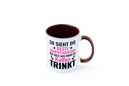 Kaffee trinkt: Zahntechnikerin | Zahnmedizin lustiger Spruch Geschenk Humor