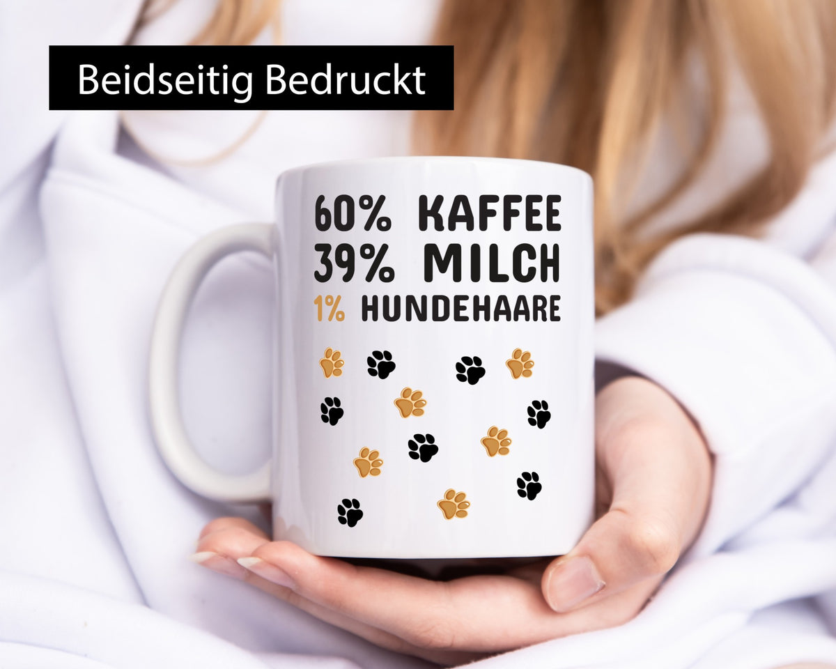 Kaffee mit Hund | Hundebesitzer Tasse Tier Spruch lustiger Geschenk