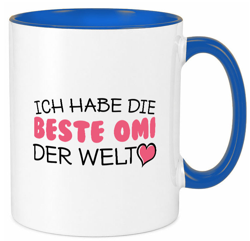 Beste Omi der Welt | Oma Tasse Geburtstag Muttertag lustig Familie Geschenkidee