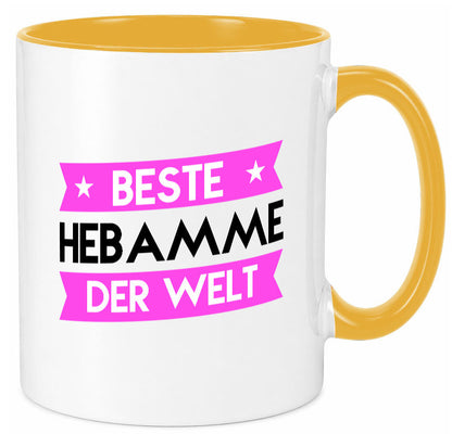 Beste Hebamme | Geburtshilfe lustiger Spruch Geschenk Humor Geschenkidee Tasse