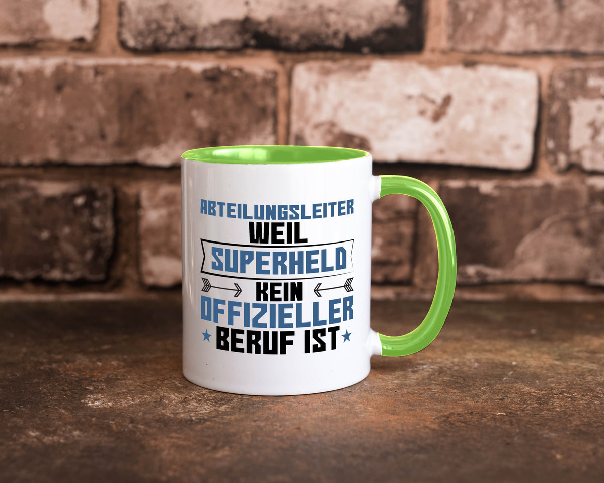 Superheld Abteilungsleiter| Führungskraft Geschenkidee Humor Tasse