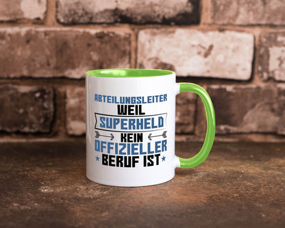 Superheld Abteilungsleiter| Führungskraft Geschenkidee Humor Tasse