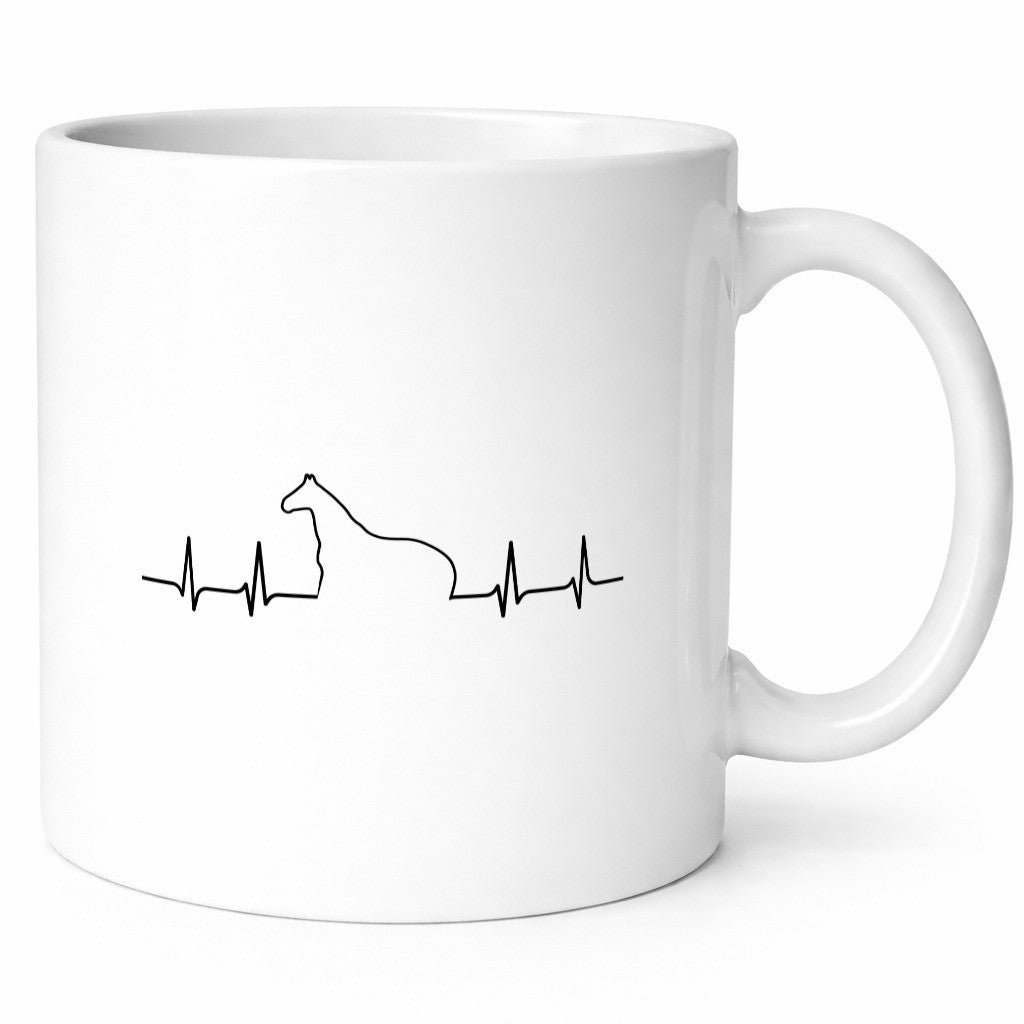 Pferd Herzschlag | Motiv Damen Reiter Reitsport Geschenkidee Humor Tasse
