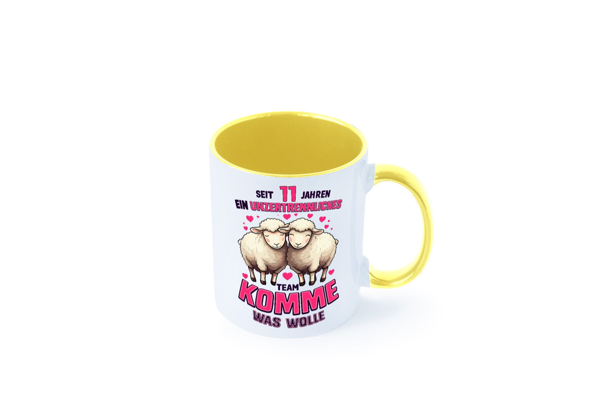 11 Jahre Verheiratet | ein Team Ehepaar v2 Humor Geschenkidee Tasse