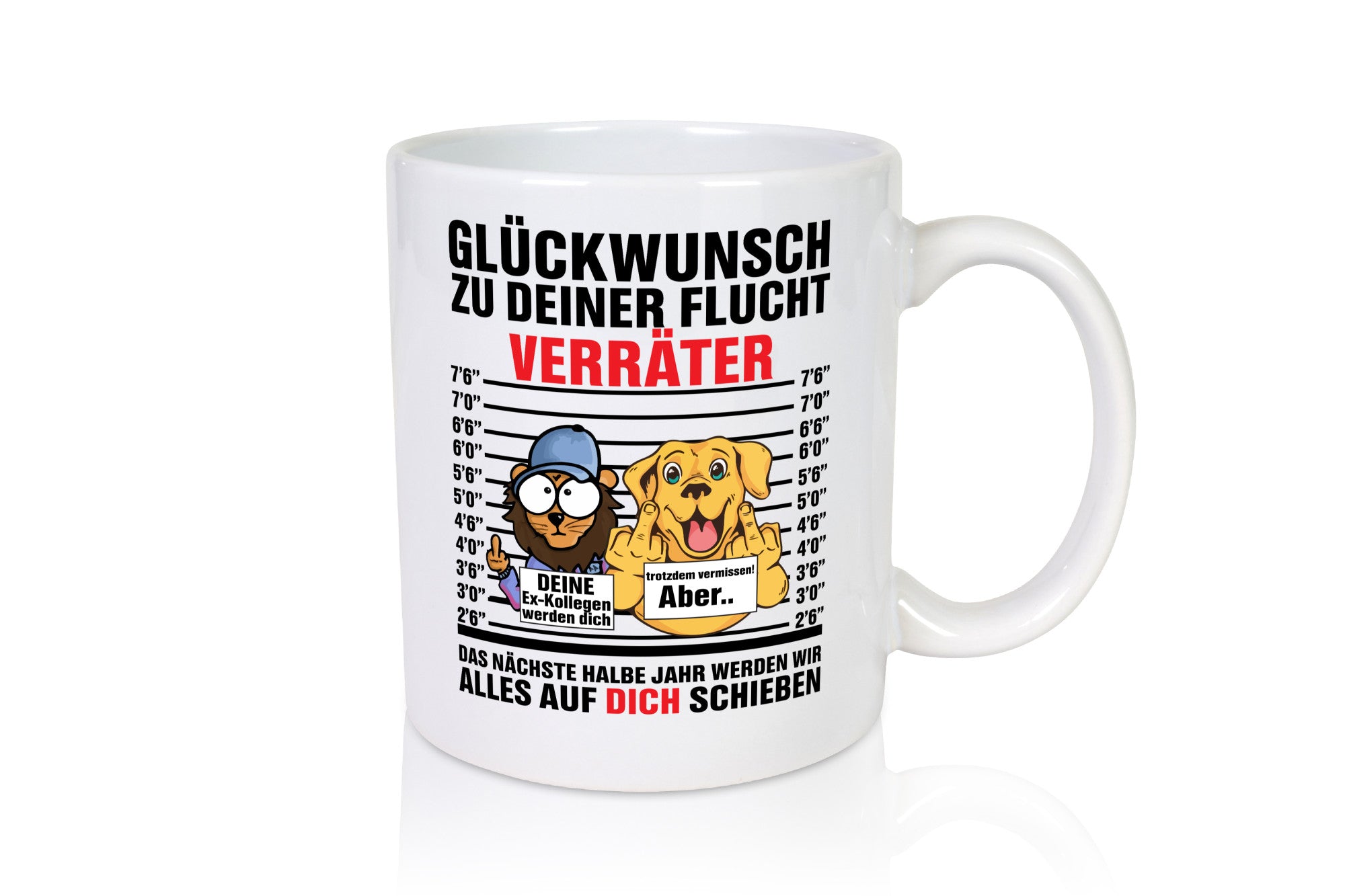 Glüchwunsch zur Flucht | Verräter Ex-Kollegen Humor Arbeit Kollegen Büro