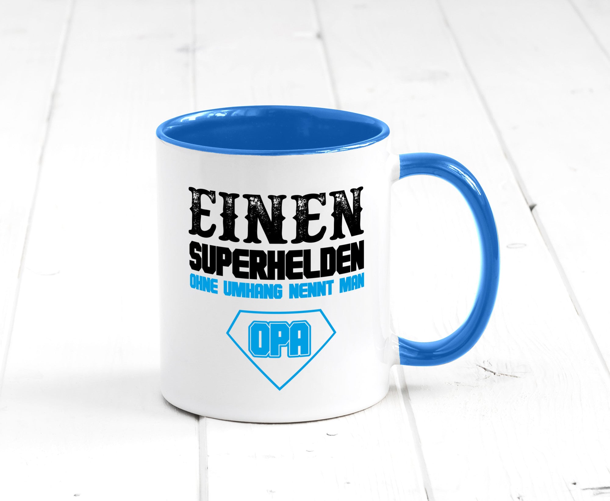 Superheld Opa Geschenk Familie Geschenkidee lustiger Spruch Tasse
