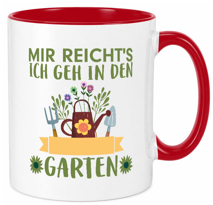 Ich geh in den Garten | Gärtner Tasse Gartenarbeit Humor Arbeit Kollegen Büro
