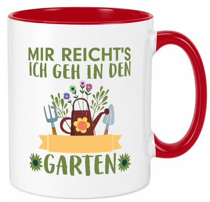 Ich geh in den Garten | Gärtner Tasse Gartenarbeit Humor Arbeit Kollegen Büro