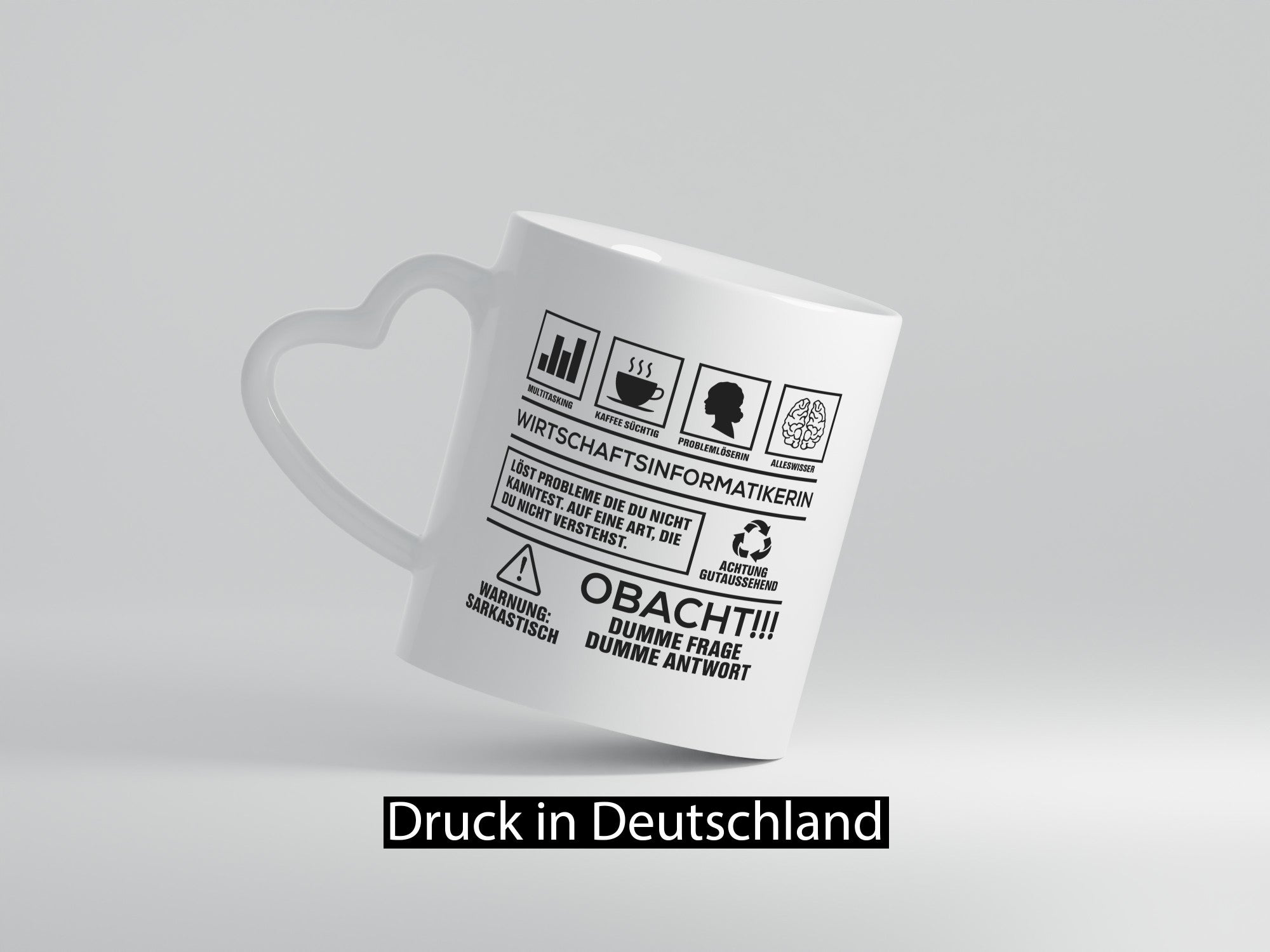 Achtung Probleme Wirtschaftsinformatikerin | Wirtschaft Geschenk Humor