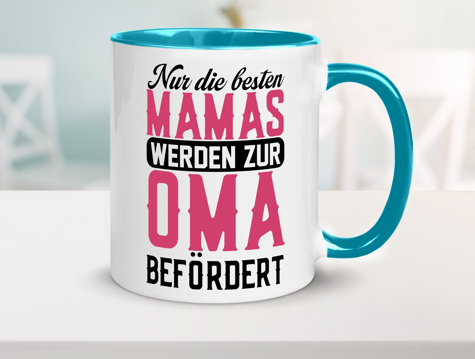 Beste Mama wird zur Oma befördert | Großmutter lustiger Spruch Geschenk Familie