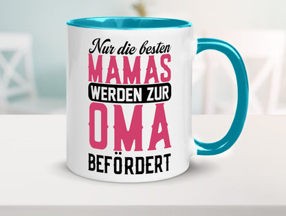Beste Mama wird zur Oma befördert | Großmutter lustiger Spruch Geschenk Familie