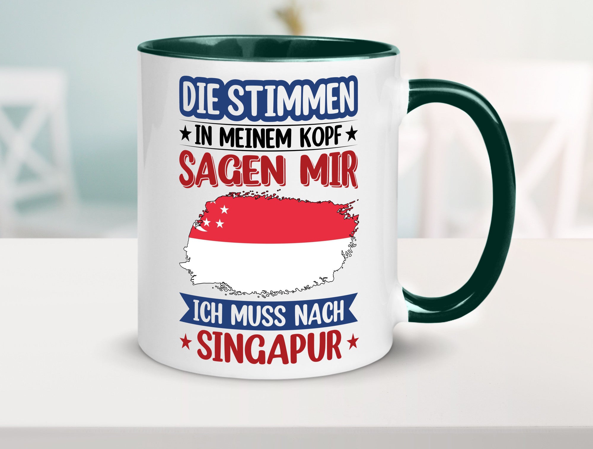 Singapur | Urlaub Stimmen in meinem Kopf Traumland v2 lustiger Spruch Geschenk