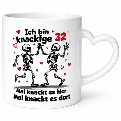 32. Geburtstag | Knackige 32 Ich bin alt v2 lustig Geschenkidee Geschenk Tasse
