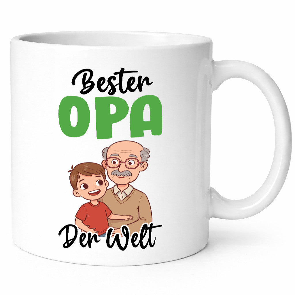 Bester Opa | Großvater Enkel Familie lustiger Spruch Geschenk Geschenkidee Tasse