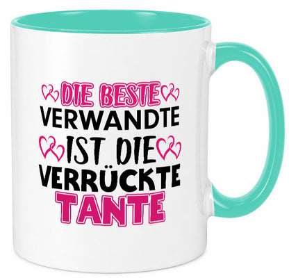 Verrückte Tante | Spruch Patentante Verwandtschaft lustiger Geschenk Humor