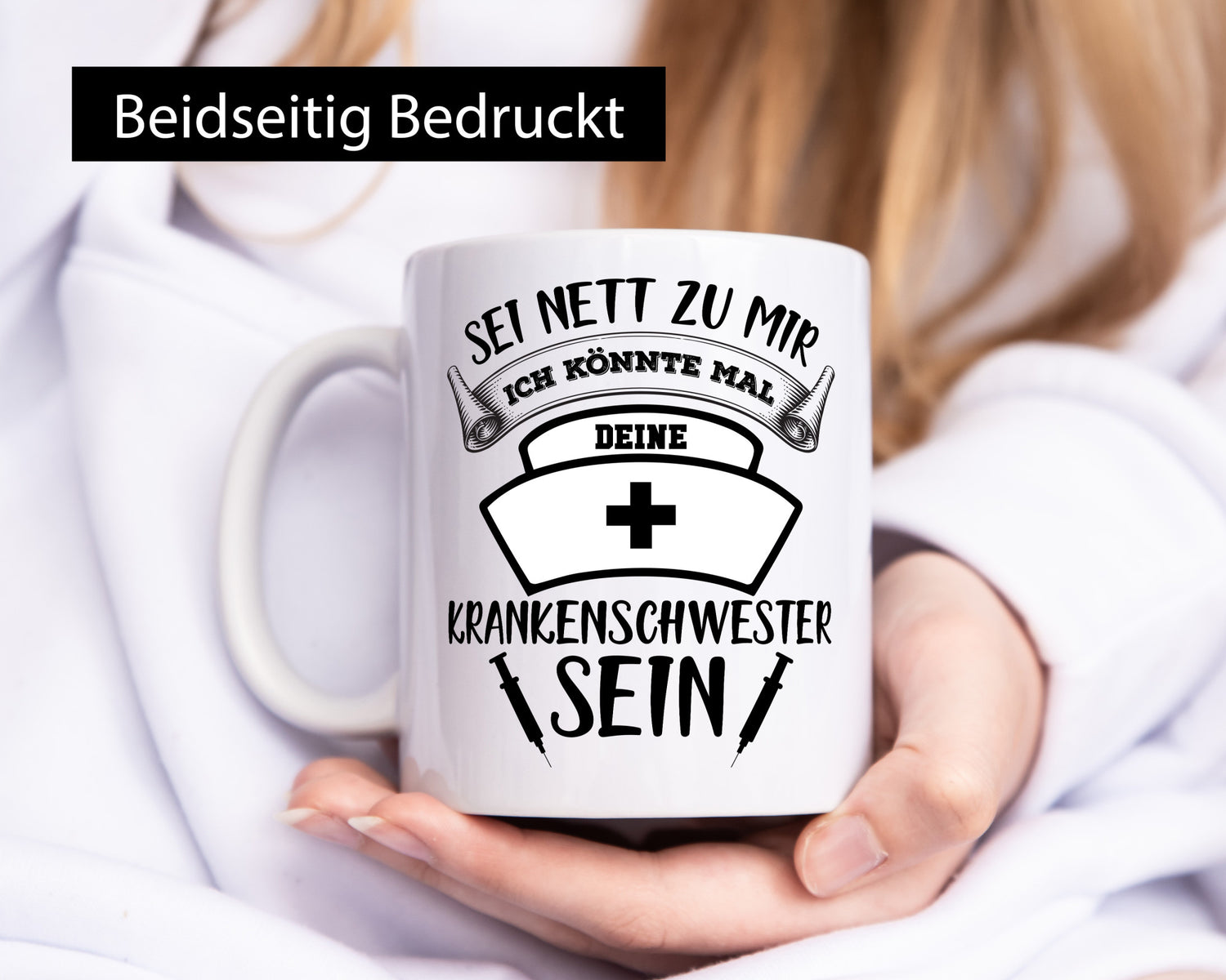 Sei nett zu mir | Krankenschwester Krankenhaus lustiger Spruch Geschenk Humor
