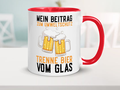 Beitrag zum Umweltschutz | Biertrinker Party Pils lustiger Spruch Geschenk