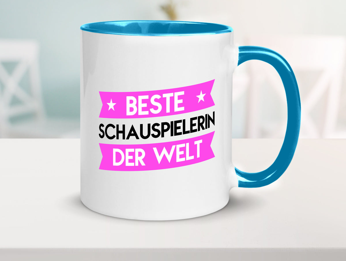 Beste Schauspielerin | Theater lustiger Spruch Geschenk Humor Geschenkidee Tasse