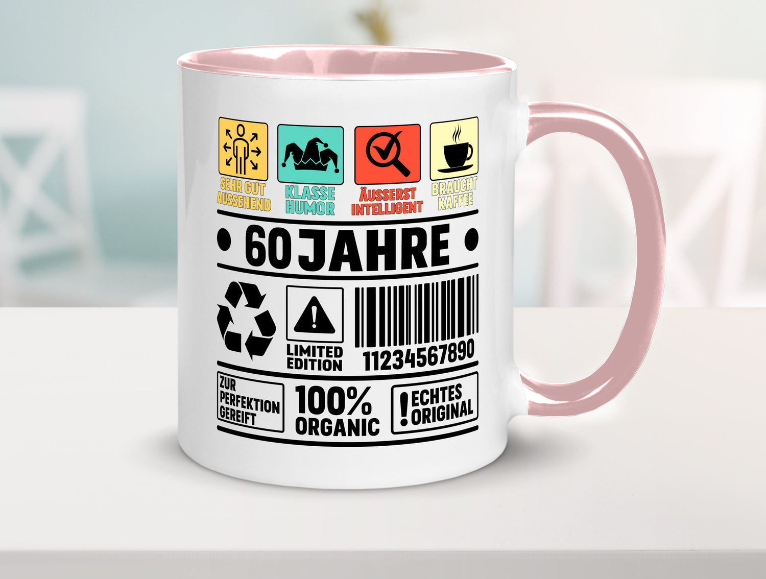60. Geburtstag | 60 Jahre Humor Limited Edition Geschenkidee Tasse
