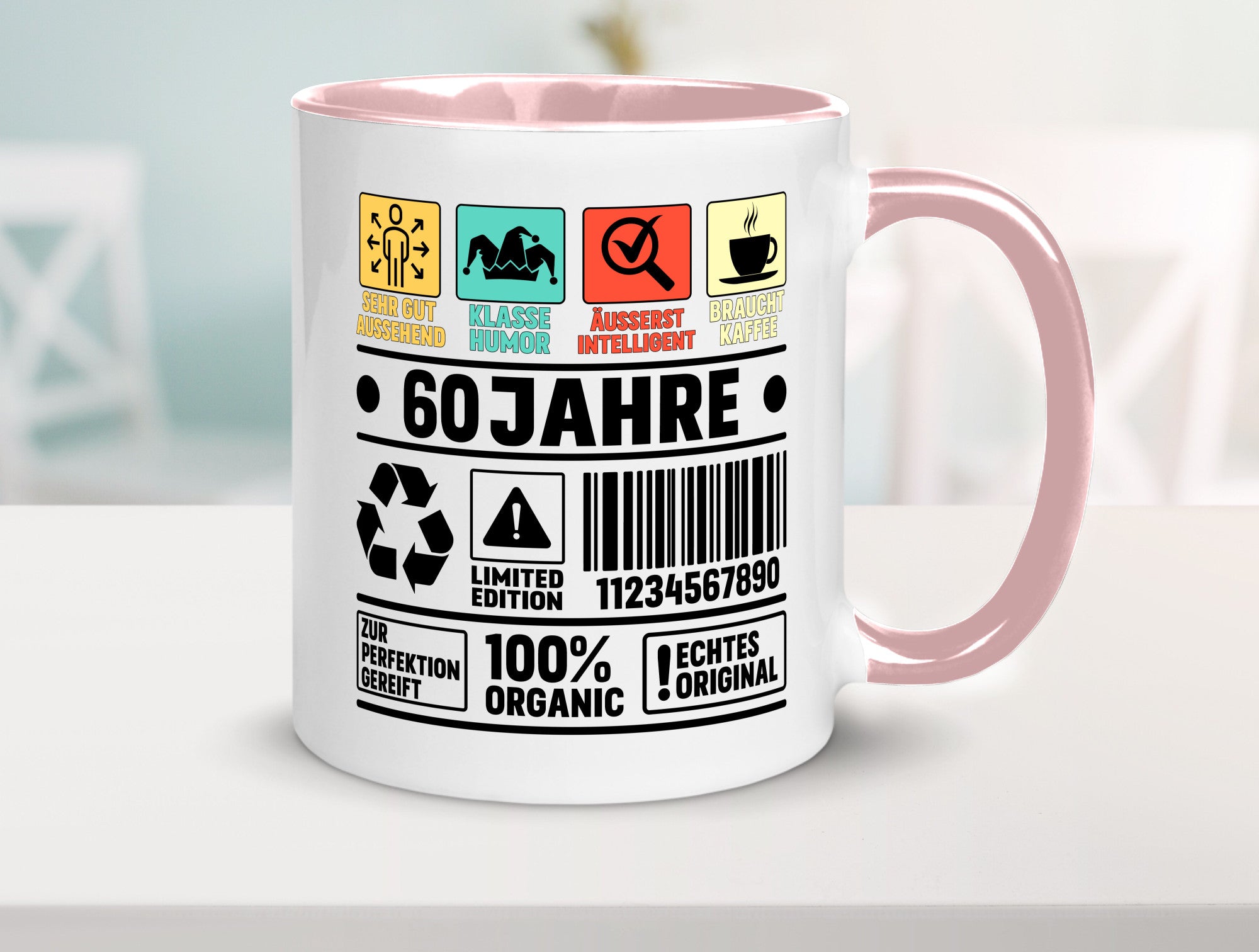 60. Geburtstag | 60 Jahre Humor Limited Edition Geschenkidee Tasse