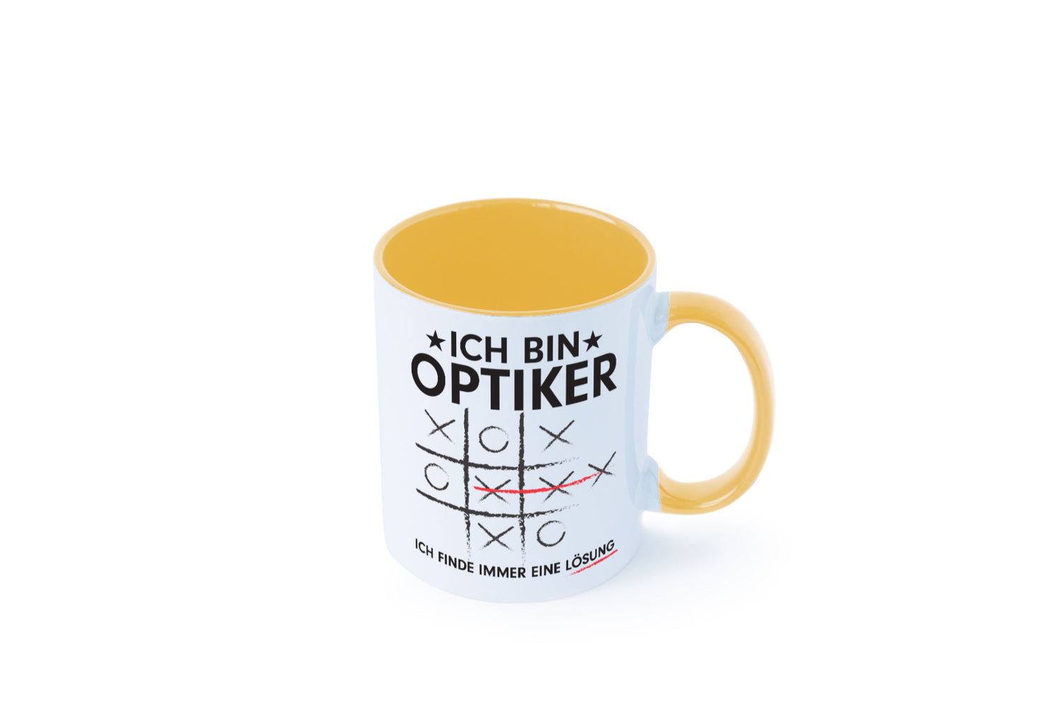 Löse Probleme: Optiker | Augenoptiker Geschenkidee Humor Tasse