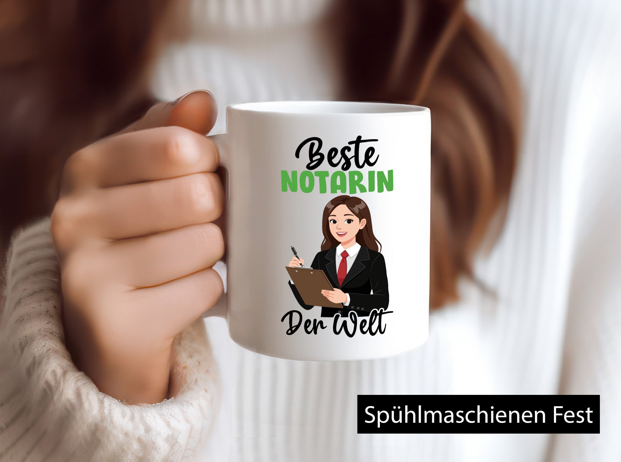 Beste Notarin | Juristin v2 lustig Humor Geschenkidee Geschenk Tasse