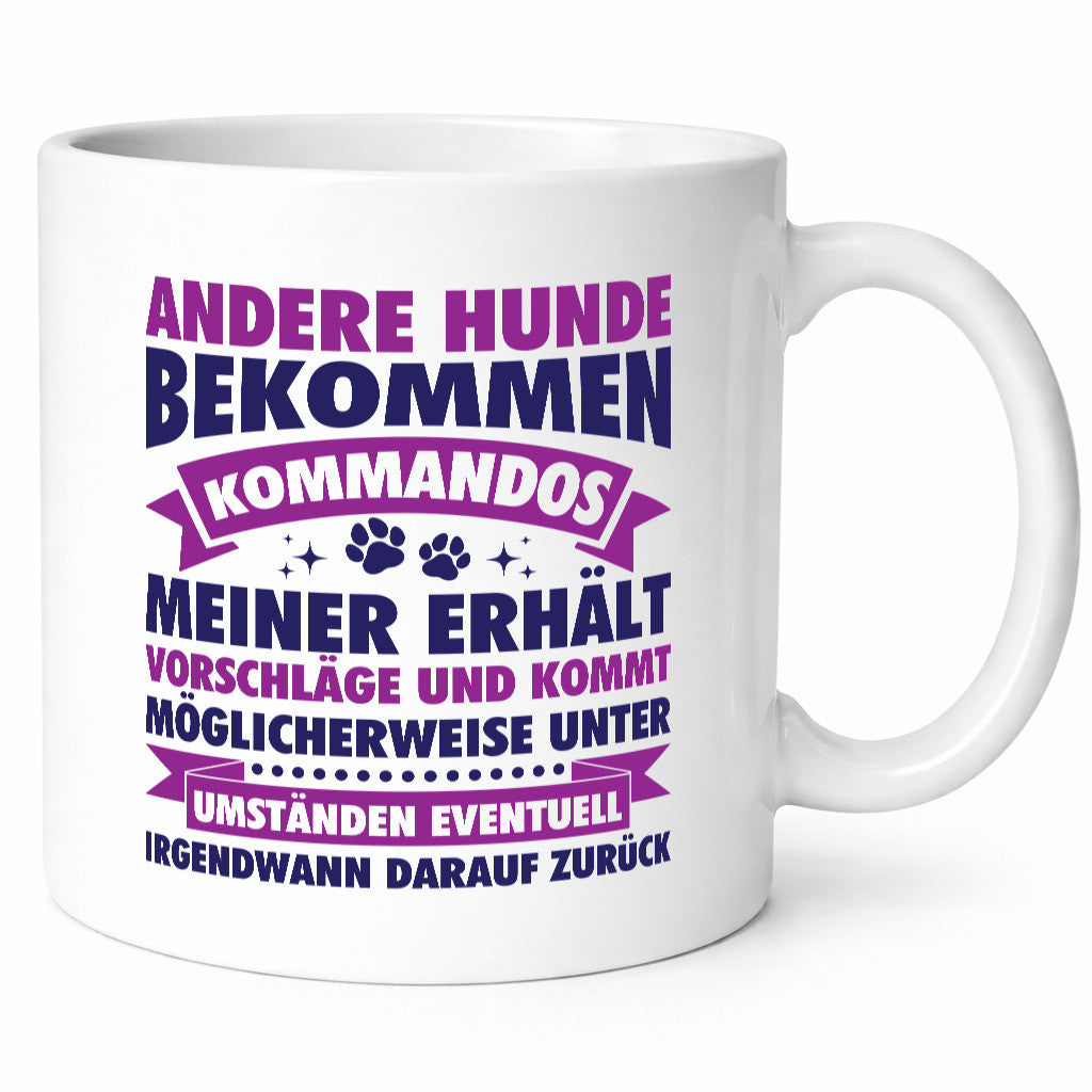 Hunde Training | Hundebesitzer Tasse Hundekommando vl9 lustig Tierliebhaber