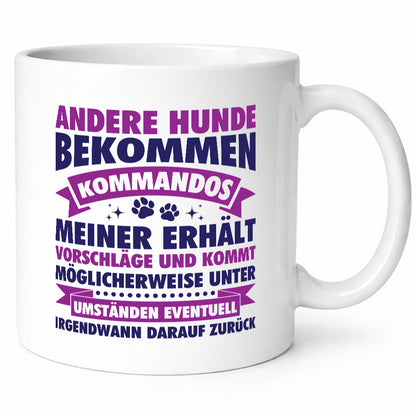 Hunde Training | Hundebesitzer Tasse Hundekommando vl9 lustig Tierliebhaber