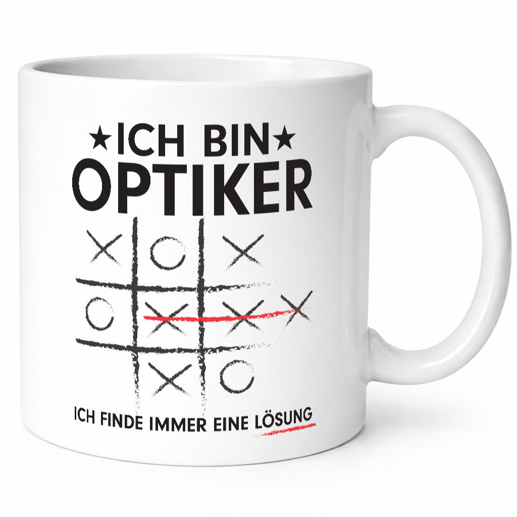 Löse Probleme: Optiker | Augenoptiker Geschenkidee Humor Tasse