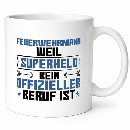 Superheld Feuerwehrmann | Feuerwehr Humor Geschenkidee Tasse