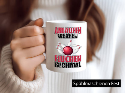 Bowling Tasse Geschenk Humor Geschenkidee lustiger Spruch
