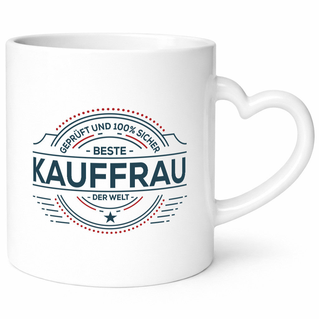 Geprüft und sicher: Kauffrau | Kauffrauen Humor Geschenkidee Tasse