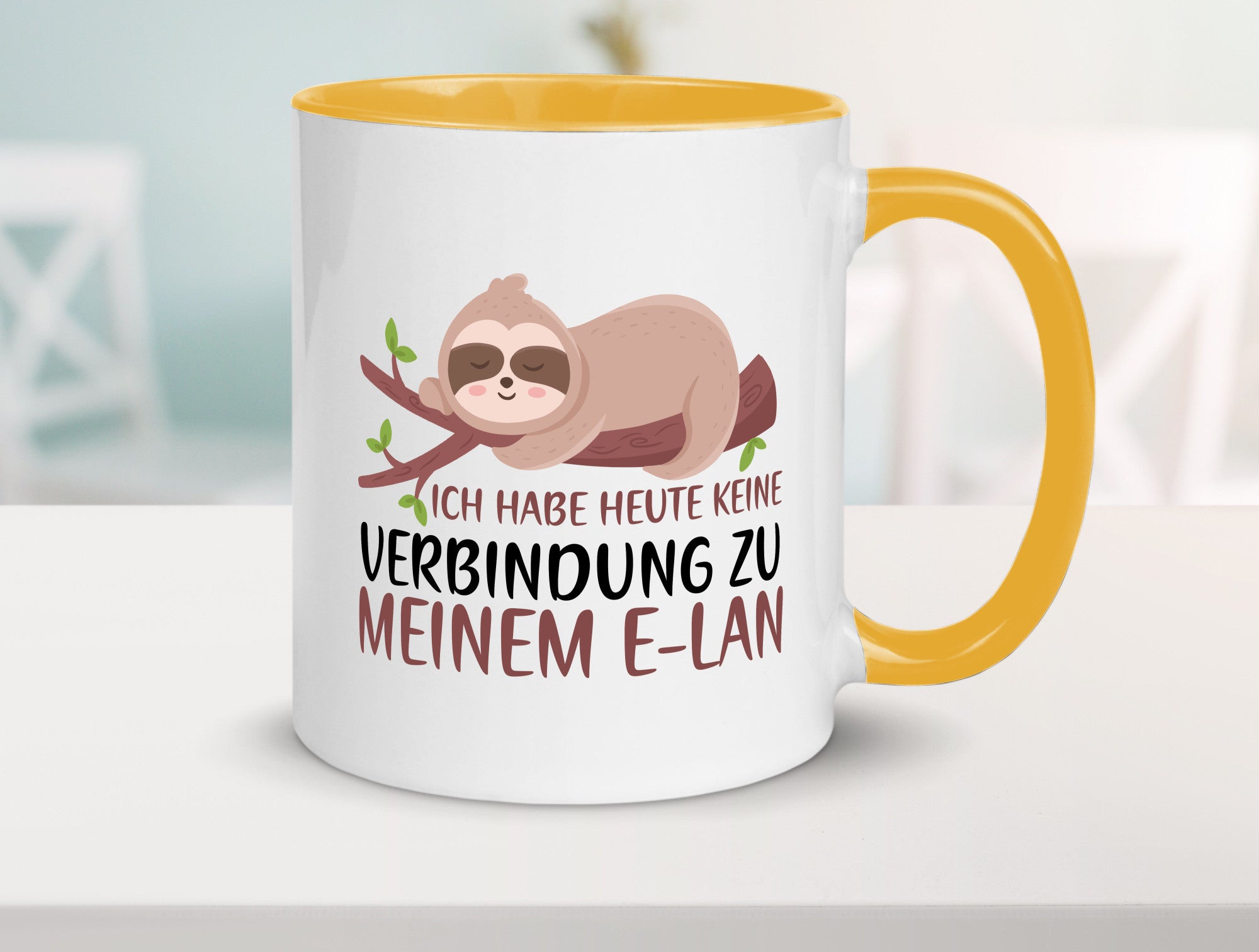 Verbindung zum Elan | WLAN Faultier Faulpelz Laufband Humor Tierliebhaber