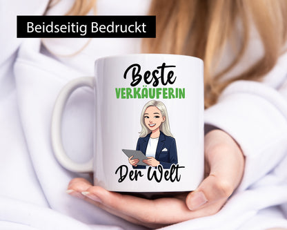 Beste Verkäuferin| Kollegin | Verkaufsjob v2 lustiger Spruch Geschenk Arbeit