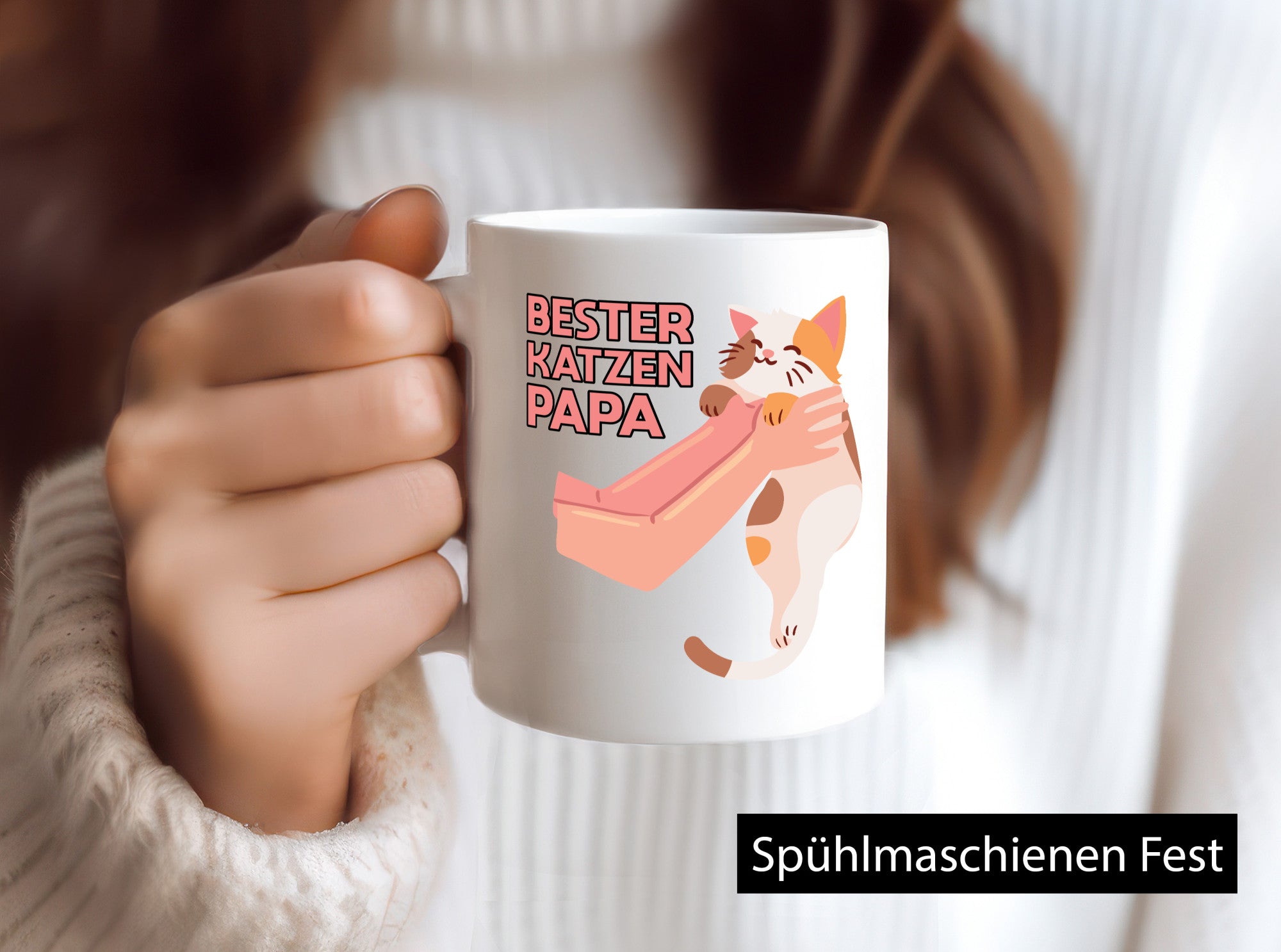 Bester Katzenpapa | Katze Gabel Geschenk Tierliebhaber Humor lustiger Spruch