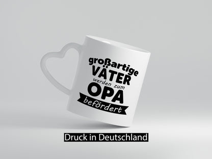 Großartige Väter zum Opa befördert | Geschenkidee Familie Humor Tasse