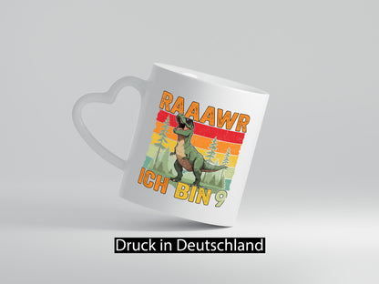 9. Geburtstag | 9 Jahre rarrrr ich bin Dinosaurier Geschenk Geschenkidee