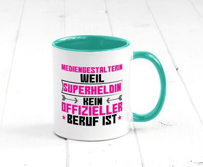 Superheldin Mediengestalterin | Medien lustiger Spruch Geschenk Humor