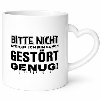 Ich bin schon gestört lustiger Spruch Geschenk Humor Geschenkidee Tasse