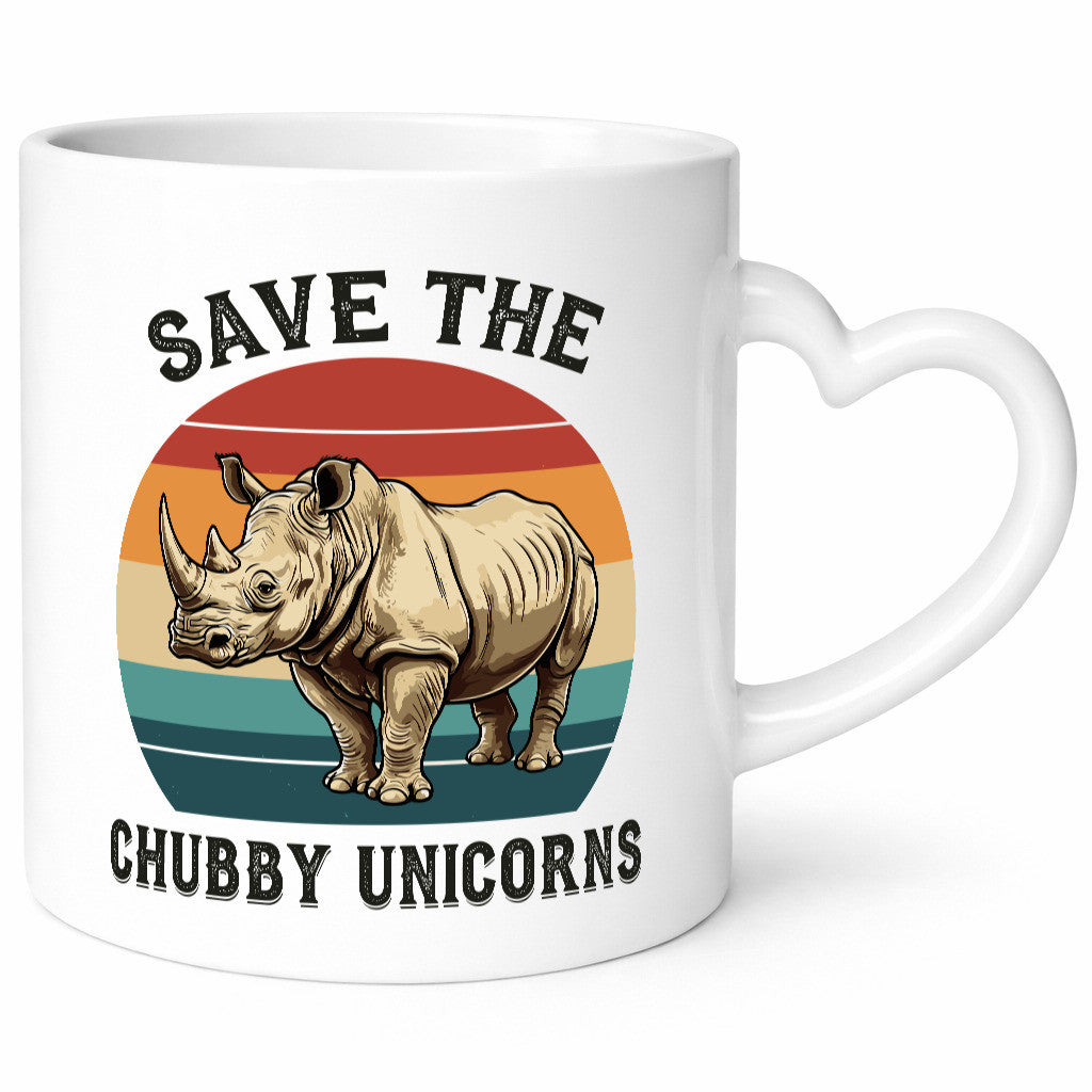 Save the Chubby Unicorns | Vintage Nashorn lustiger Spruch Geschenk Humor