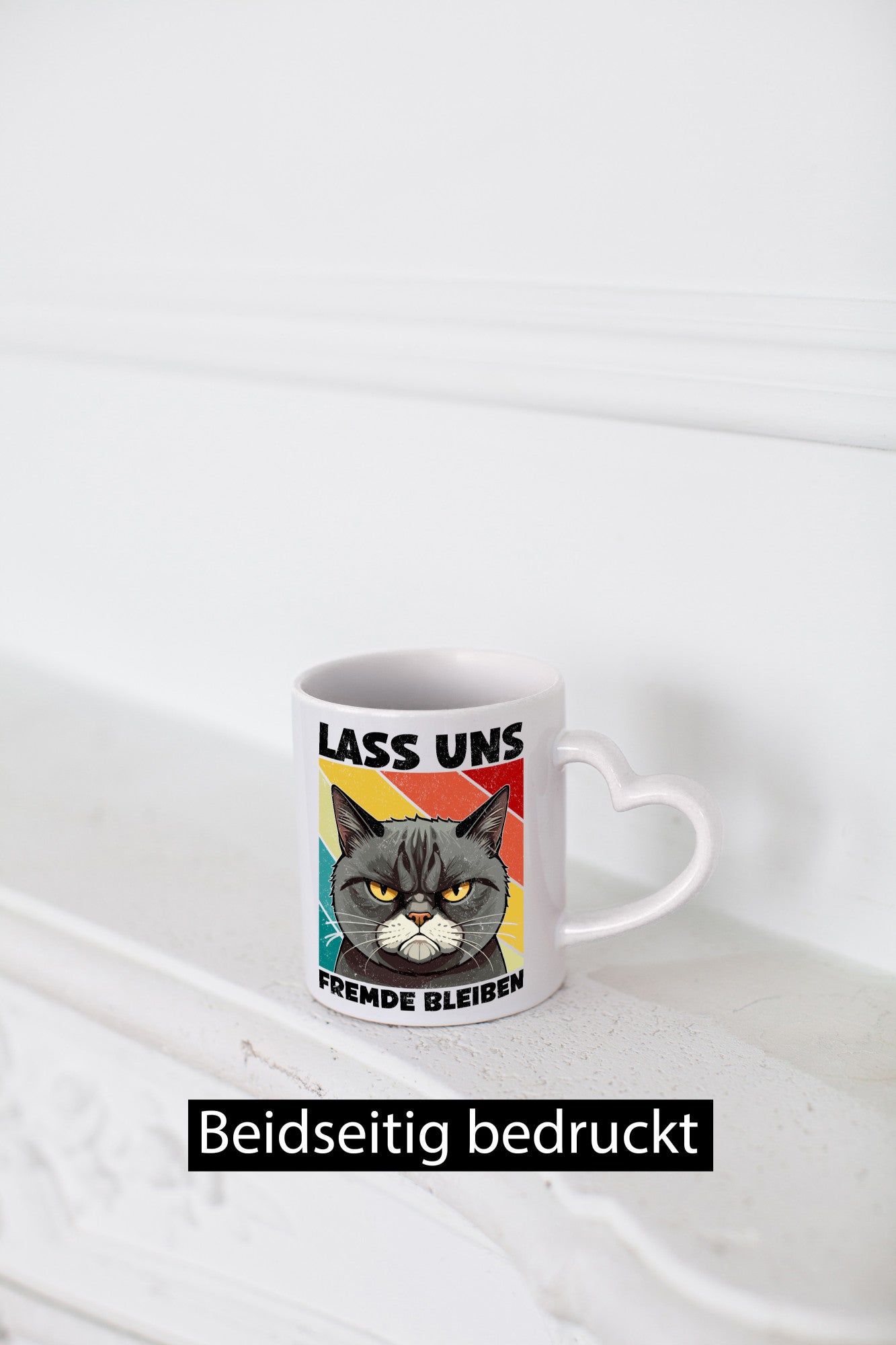 Lass uns Fremde bleiben | Böse Katze Geschenk Tierliebhaber Humor lustiger