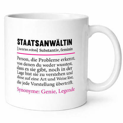 Staatsanwältin | Spruch Anwältin Humor lustig Geschenkidee Geschenk Tasse