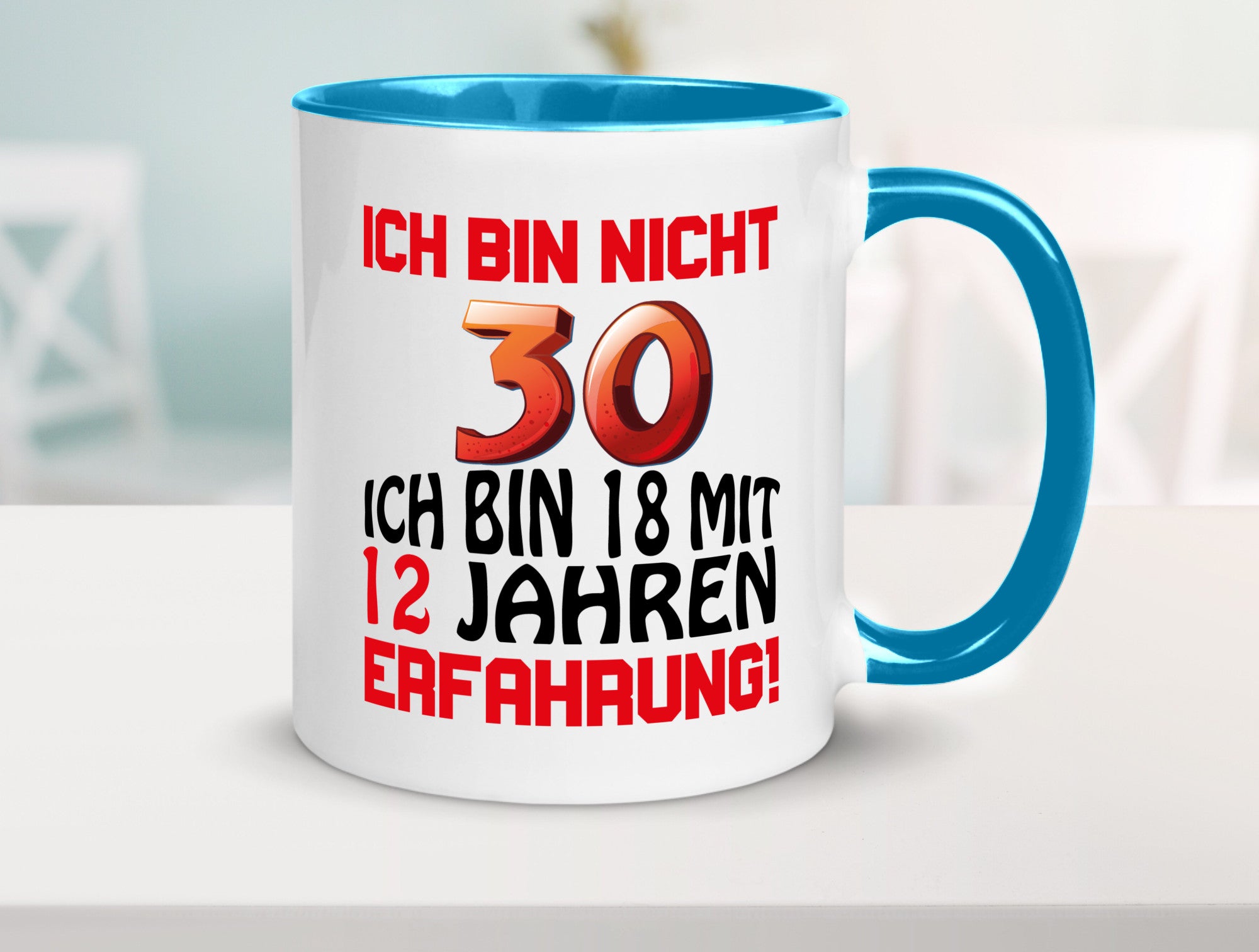Ich bin nicht 30. lustiger Spruch Geschenk Humor Geschenkidee Tasse